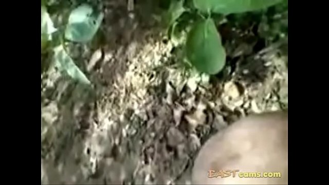 Indian slut outdoor in jungle gets hairy pussy fucked by &period;&period;&period;