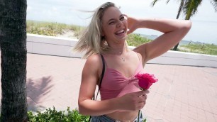 Blonde Kelsey Kane is getting picked up outdoors - Porn Movies - 3Movs