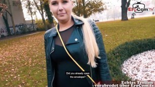 German Blonde Slut Public Pickup Gonzo at Berlin Street Casting Story