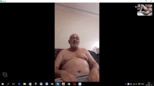 Grandpa Masturbation on Webcam