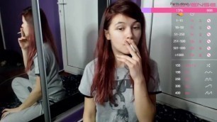 Today I found a new Smoking Fetish Girl on CB. look at her Eyes and Mouth..
