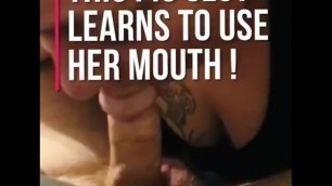 Pig Whore uses her Mouth