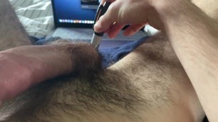 Huge Cum all over my Chest and Cock after Shoving Sharpie in Ass and Edging