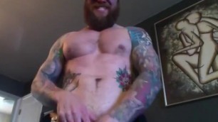 Str8 Bearded Stud Pumps a Good Load out of him