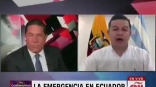 Violan a Sebastián Roldán , Secretario De La Presidencia De Ecuador En CNN