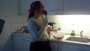 Tenderbelly Eating in Kitchen