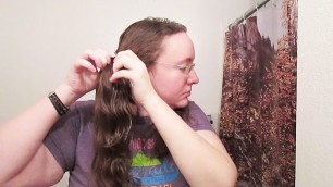 Creating Pig Tails with Long Curly Hair