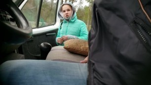 Русская 18 летняя сосёт член в машине за деньги ( СКРЫТАЯ КАМЕРА) личное
