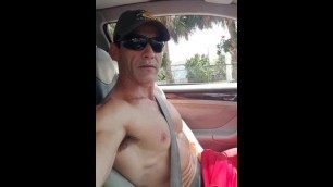 Driving without Shirt and Showing Soft #1 --eden Adonis