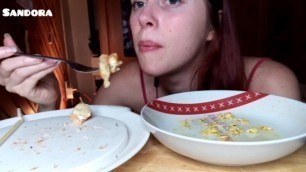 ASMR Mukbang Foodporn Noodle Spicy Rillettes Salade