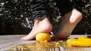 Bursting Orange to Satisfy your Foot Fetish