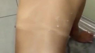 Wife with tan lines get cum