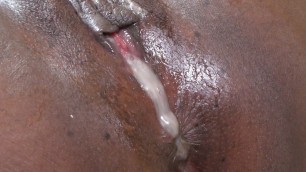 African hairy whore fuked and creampied by white dude