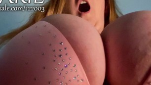 Domme Marie Rides you - POV CEI SPH - Three BBW Orgasms - 36D Bra Strip and WeVibe
