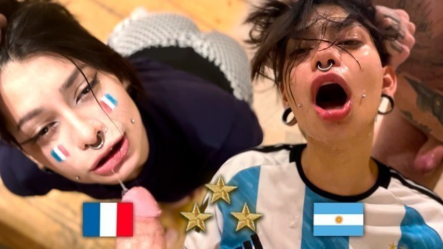 Argentina Campeón Del Mundo, Hincha Se Folla a Francesa Después De La FINAL - Meg Vicious