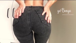 LOOK AT MY HUGE SEXY ASS IN JEANS - Yabonya